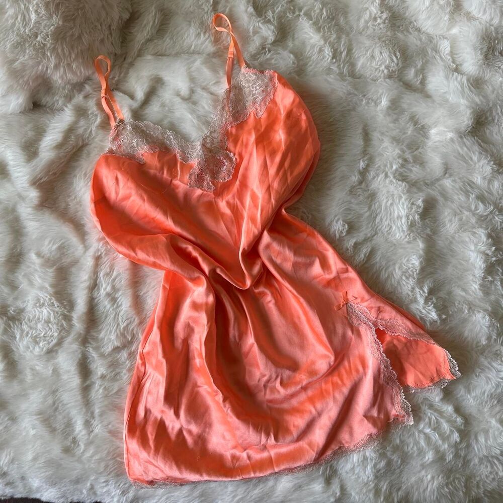 Victoria-s-secret Women's Orange and Pink Dress